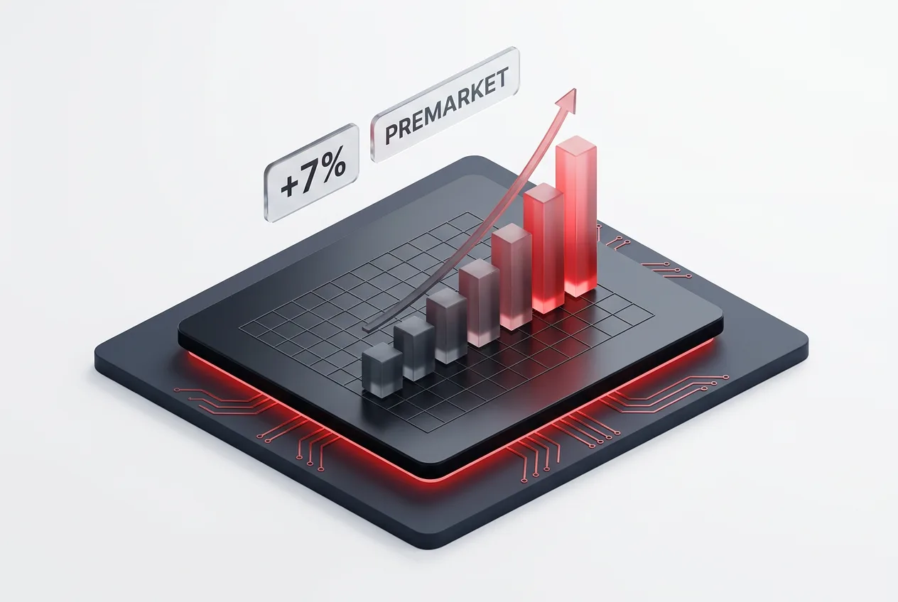 Financial chart showing CoreWeave stock rebound percentage following the Goldman Sachs upgrade.